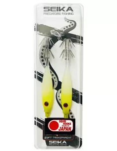 Seika Mini Squid Soft Transparent for squid and cuttlefish fishing 75 mm 2 pcs col. 103 Seika squid and cuttlefish