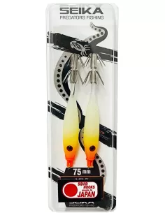 Seika Mini Squid Soft Transparent for squid and cuttlefish fishing 75 mm 2 pcs col. 101 Seika squid and cuttlefish