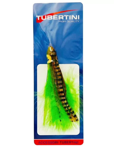 Tubertini Marabou Octopus esca artificiale per la traina leggera 10 cm chartreuse Traina Tubertini