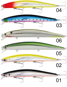 Seika Blade Minnow 125 Affondante Artificiale spinning 125mm 14.5gr Esche Artificiali Minnow Seika