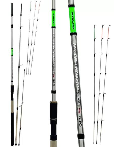 Kolpo Kmathrix Feeder in high modulus carbon 50 gr thin with 3 carbon tips Feeder Ledgering Rods Kolpo