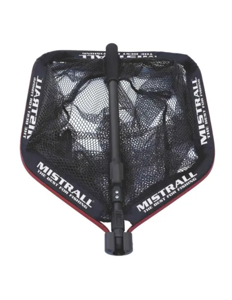 Mistrall guadino da barca robusto 2 sezioni 1.45mt 45x55 cm maglia 8x6 Guadini Mistrall