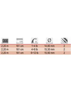 Tubertini Crossover 2 fishing rod for coastal trolling 2.20mt 2