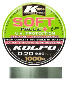 Kolpo Soft filo da pesca in nylon da bobbina green u.v. protection 1000mt 2