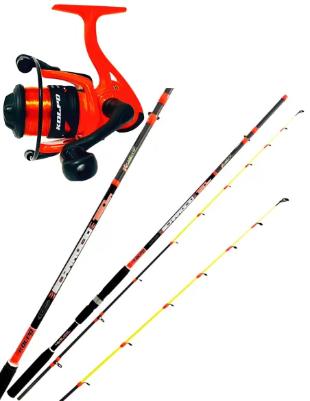 Kolpo complete kit fishing from the boat bolentino drift rod 2.40m + reel and line Kolpo Bolentino Kit