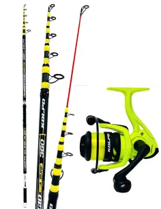 Carbon Rod and reel Fishing Kit Surf Casting Thread