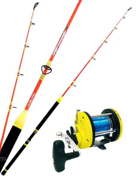 Kolpo combo for fishing from the boat coastal trolling Kolpo Laguna Troll + Kolpo Sopravvento Home