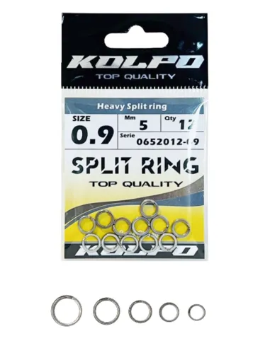 Kolpo Split Ring strong 12 pz - fishing tackle