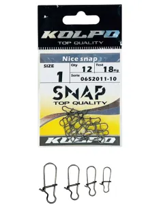 Kolpo Nice Snap Universal Carabiner Spinning 12 pcs 2