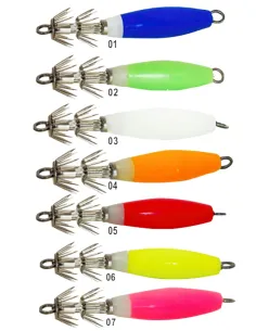 Kolpo squid hook multicolor for octopus and cuttlefish fishing Totanare and Pulpare Kolpo