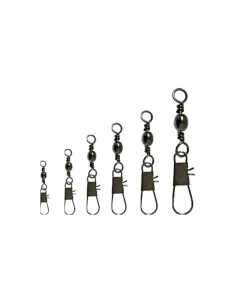 Kolpo barrel swivel with interlock snap 12 pcs swivel with snap hook Kolpo swivels