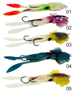 Kolpo Squid Soft Lure for trolling with glow body Home