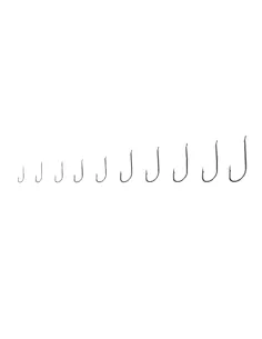 Tubertini fishing hooks series 1T nickel plated long shank medium thickness Tubertini Fishing Hooks