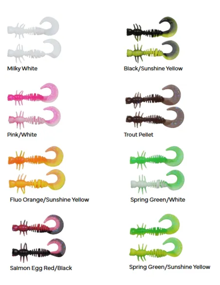 Berkley Powerbait power Curly 40mm 12pz Esche per Trote Berkley