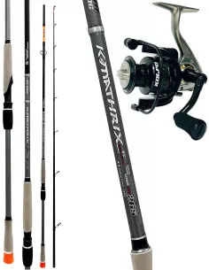 Kolpo top spinning fishing kit with 2.55mt 30/80g carbon rod and reel