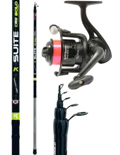 Combo Canna From Fishing Bolognese Delta 5 m in kit With Reel