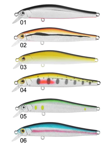 Seika Zaris jerkbait Spinning 78 mm slim shape 7.4 g floating / floating Artificial Lures Minnow Seika