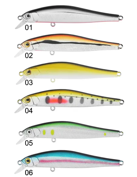 Seika Zaris jerkbait Spinning 78 mm slim shape 7.4 g floating / floating Artificial Lures Minnow Seika