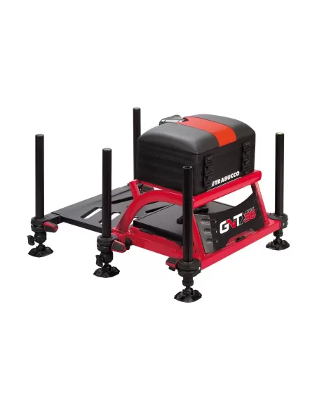 Trabucco Panchetto GNT X36 Black Red White Edition + Poggia canna Omaggio Panchetti Sedie e Accessori Trabucco
