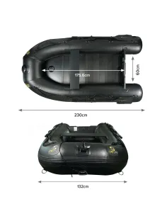 Carp Spirit BLACK BOAT ALU 230 Fishing Boat Fishing Canoes Carp Spirit