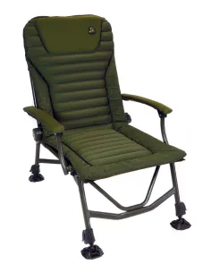 Carp Spirit Adjustable Legs Deck Chair with Padded Armrest Fishing Magnum Chair Deluxe Evo Sunbeds & Chairs Carp...