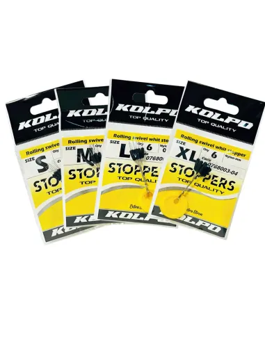 Kolpo Stopper neri per la costruzione di travi surfcasting 6 pz-Pescaloccasione