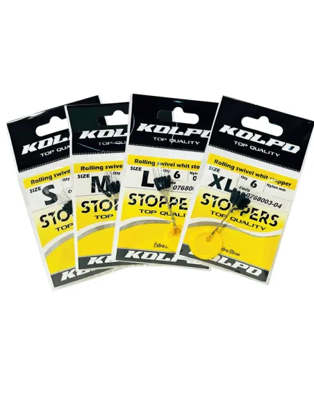 Kolpo Stopper neri per la costruzione di travi surfcasting 6 pz-Pescaloccasione