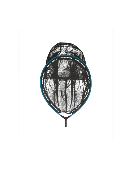 Mistrall testa guadino filettatura universale 50X42 cm maglia 2mm Teste guadino Mistrall
