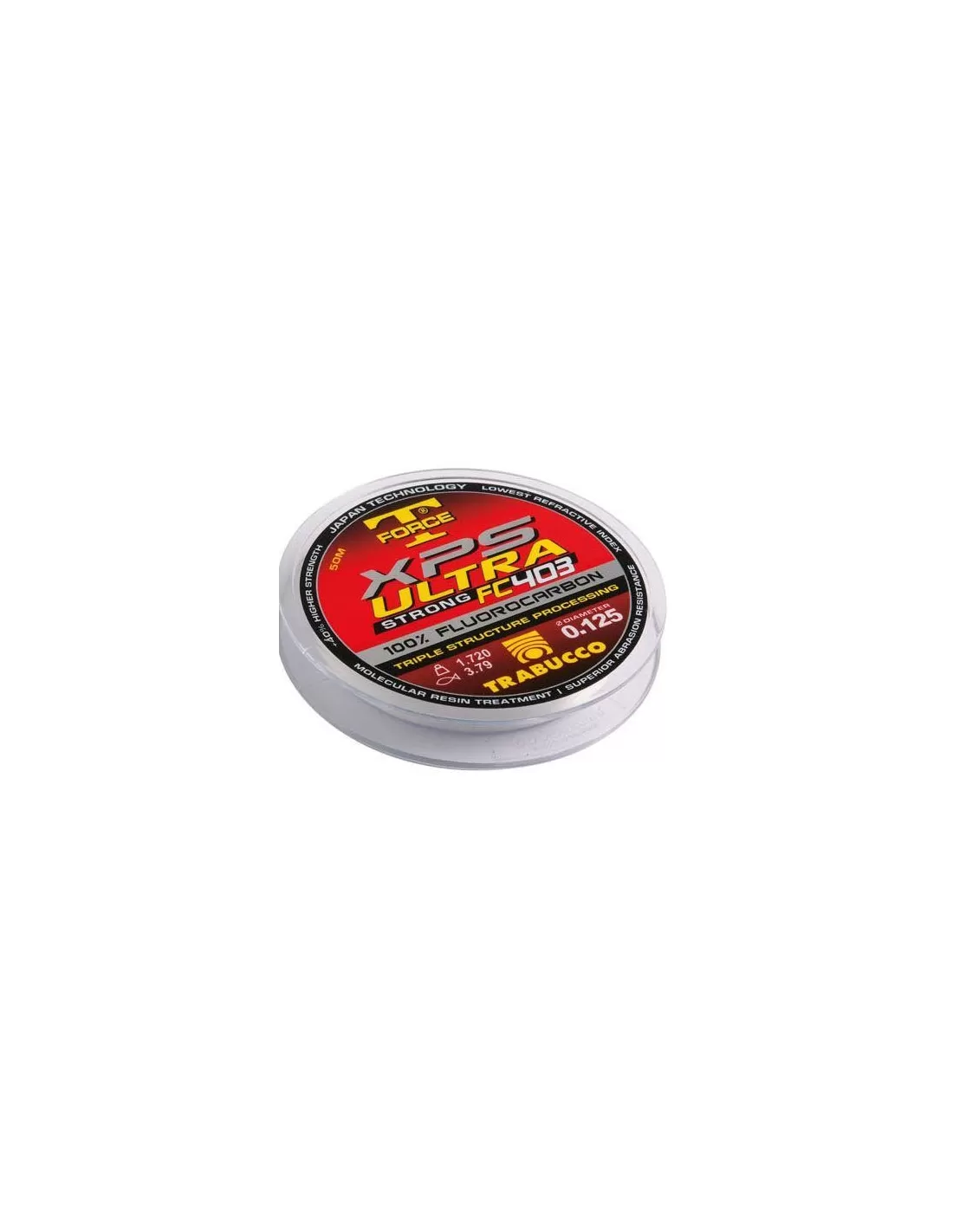 Fil De Pêche Fluorocarbone Trabucco XPS Ultra Strong - 50 M, 0.164 Mm, Invisible, Pour Mer Et Eau Douce