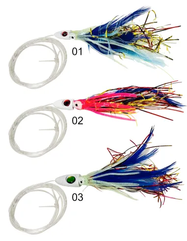 Kolpo Magic Artificial Trolling Feather 8cm with Hook