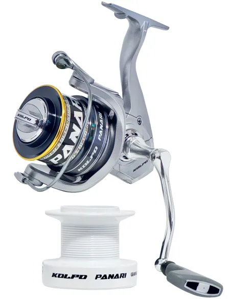 Kolpo Panari Mulinello da pesca Surfcasting 7+1 cuscinetti con doppia bobina Mulinelli Surf Casting Kolpo