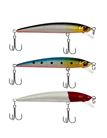 Artificial fishing collar spinning and pulling 9.0cm 6.4gr suspending