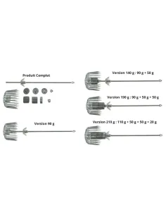 Ragot Totanara Squid Jig Needle (Adjustable Weight) 223.8 Gr Fishing Artificial Squid and Pulp Ragot