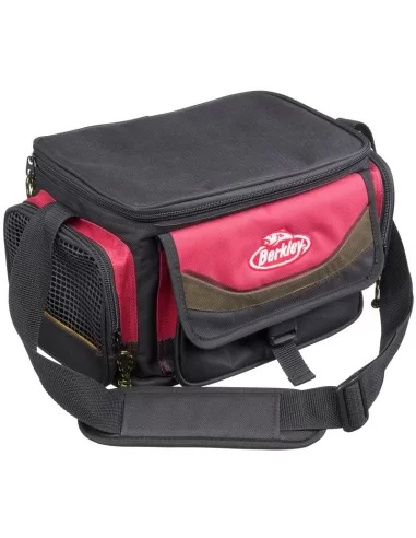 Berkley System Bag 2015 Red-Black + 4 Boxes Borse da pesca Berkley