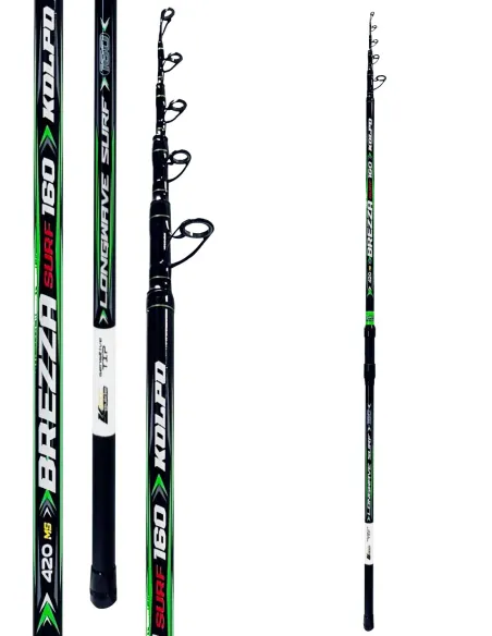 Kolpo Brezza Telescopic Surf Casting Fishing Rod with Hybrid Super Sensitive Tip