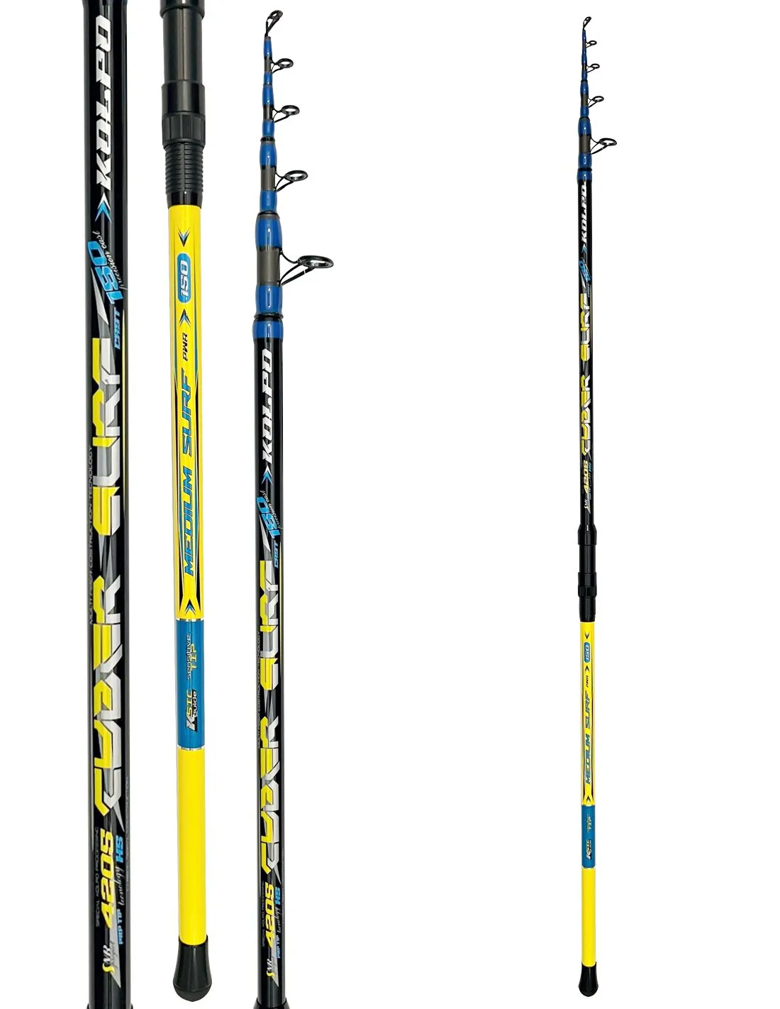 Lineaeffe Moon Walk Canna Da Pesca Telescopica Surfcasting 3,60 M – Potenza 60-120 G – Fibra Di Vetro Robusta