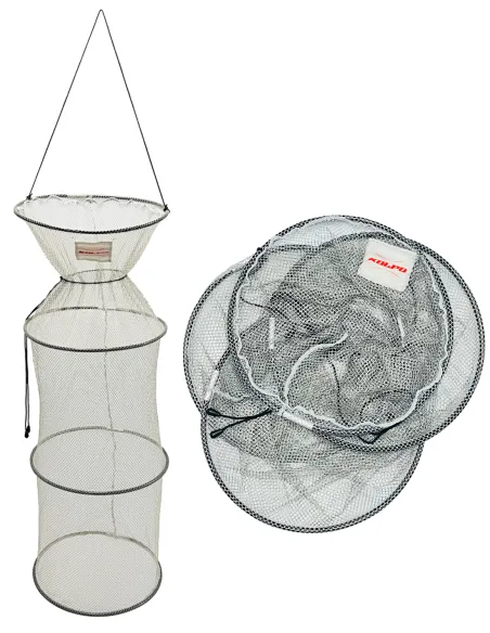 Kolpo Magic Fish Keep net silver three-hoop fish trap