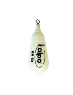 Kolpo White pear fishing lead with phosphorescent rolling swivel