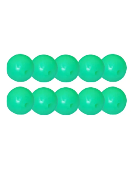 Kolpo Round Beads soft perline morbide Rotonde Verdi 10pz