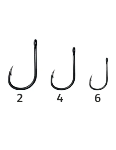 Kolpo Carp Fishing Hook C Matt Black with Eyelet 10 pcs Kolpo Fishing Hooks Eyelet
