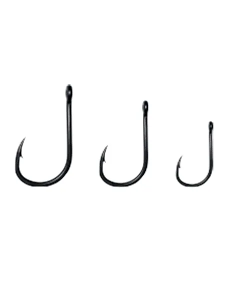 Kolpo Carp Fishing Hook C Matt Black with Eyelet 10 pcs Kolpo Fishing Hooks Eyelet