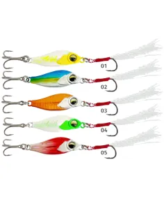 kolpo Pluma jig with assist hook and treble hook 42 cm 10 gr 2