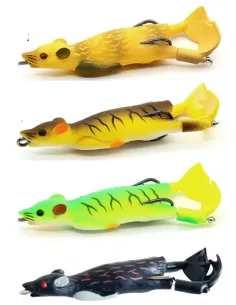 Kolpo Mouse artificial spinning lure for black bass and pike, reproduction of a 90mm 12gr floating mouse