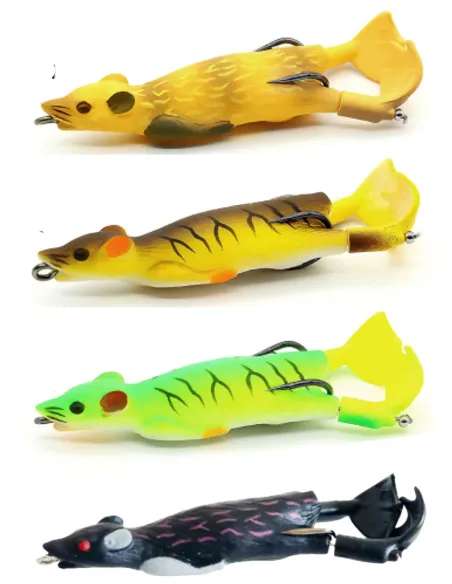 Kolpo Mouse artificial spinning lure for black bass and pike, reproduction of a 90mm 12gr floating mouse