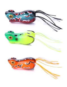 Kolpo Frog Pop artificial fishing lure spinning black bass and pike 50mm 12gr floating Kolpo silicone