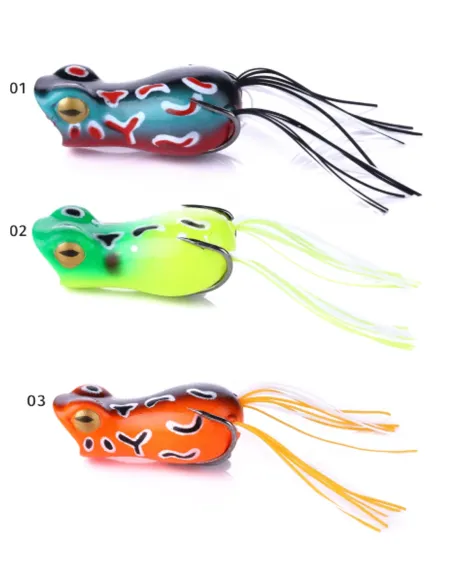 Kolpo Frog Pop artificial fishing lure spinning black bass and pike 50mm 12gr floating Kolpo silicone