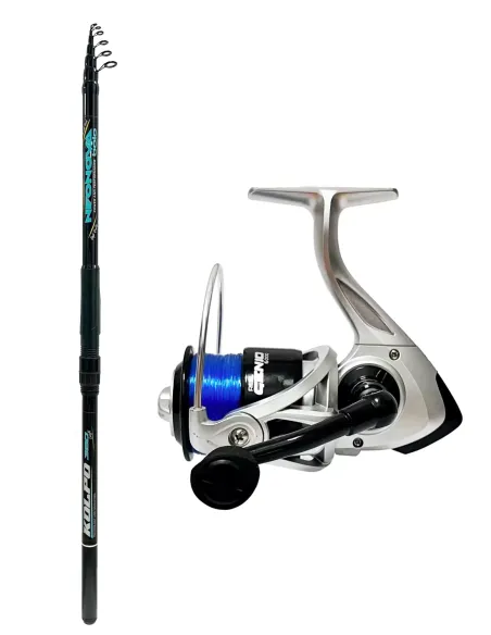 Kolpo combo for Bolognese fishing with 4.20 action 50 gr rod + reel and line