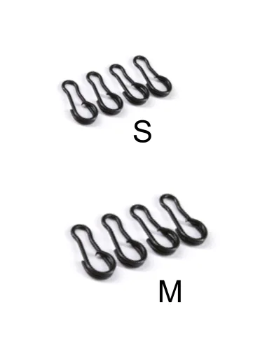 Kolpo Bent Head Split Ring 10 pcs – Quick and Safe Snap Hook for Terminals, Leads and Lures