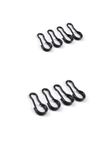 Kolpo Bent Head Split Ring 10 pcs – Quick and Safe Snap Hook for Terminals, Leads and Lures