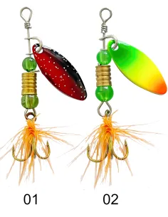 Kolpo Goccia – 5 cm 3 g Rotating Spoon for Trout, Chub and Asp 2